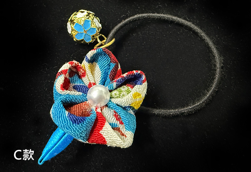 細工纏花單層髮圈